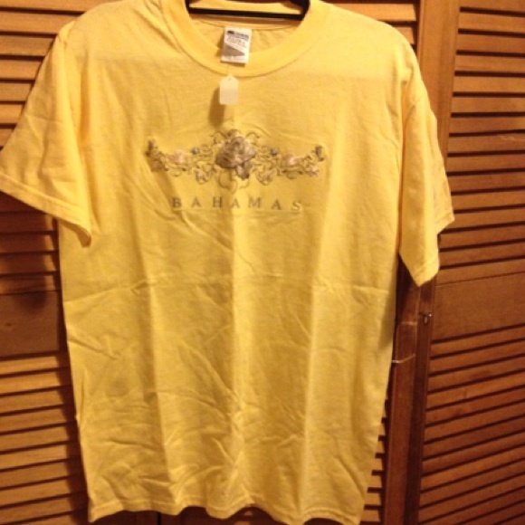Bahamas Yellow Tee Shirt - Picture 1 of 5